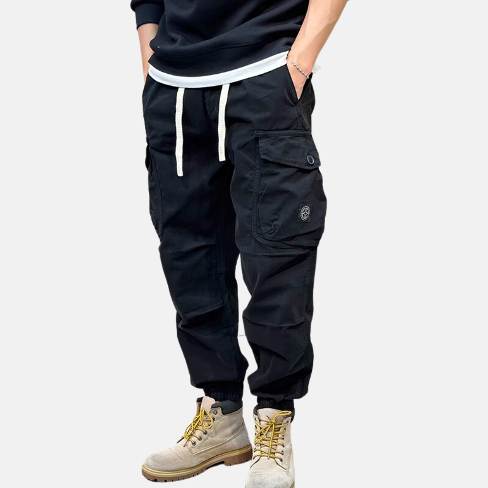Heavy Drawstring Cargo Pants