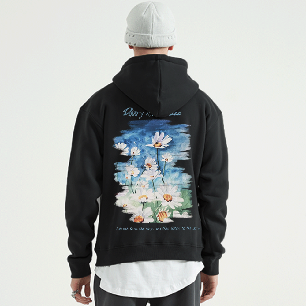 Little Daisy Oil Painting Hoodie