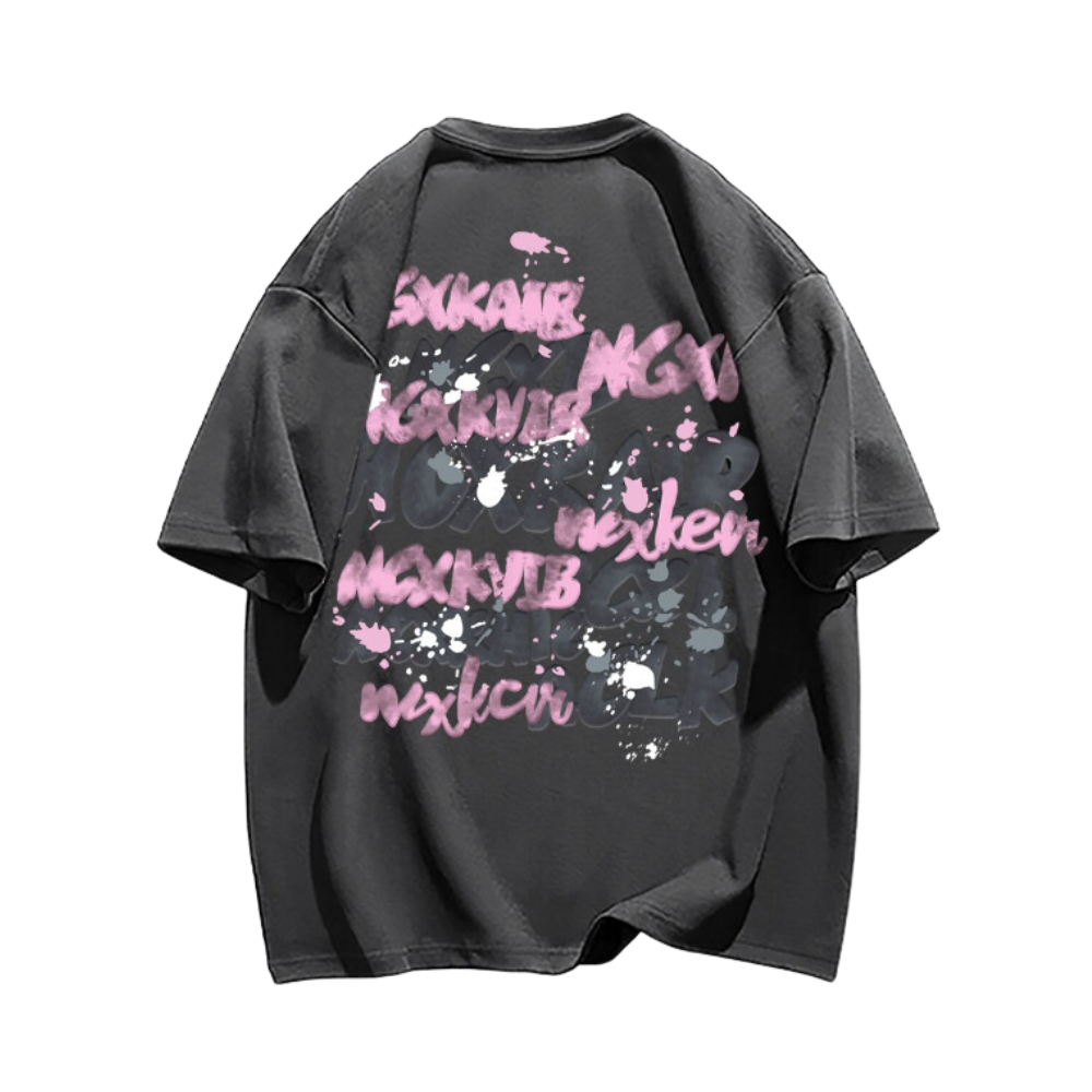 Street Bold Letter Graffiti T-shirt