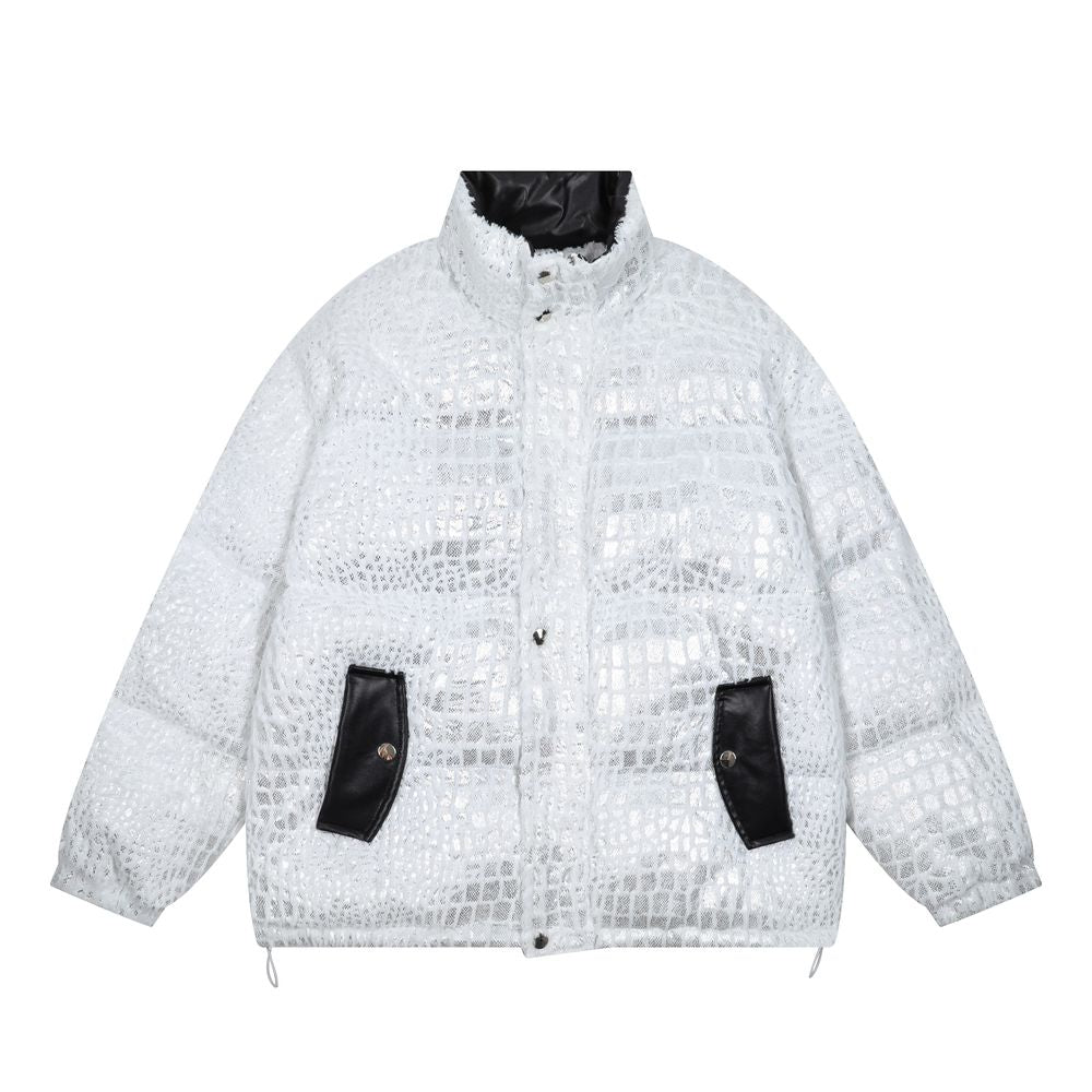 【NOW TREND】Reflective Shiny Leather Coat