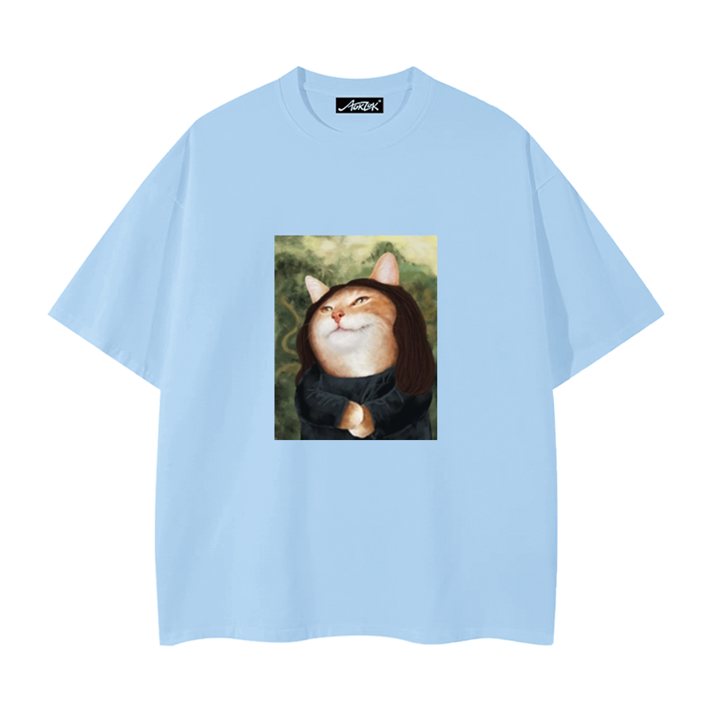 Funny Cat Print T-Shirt