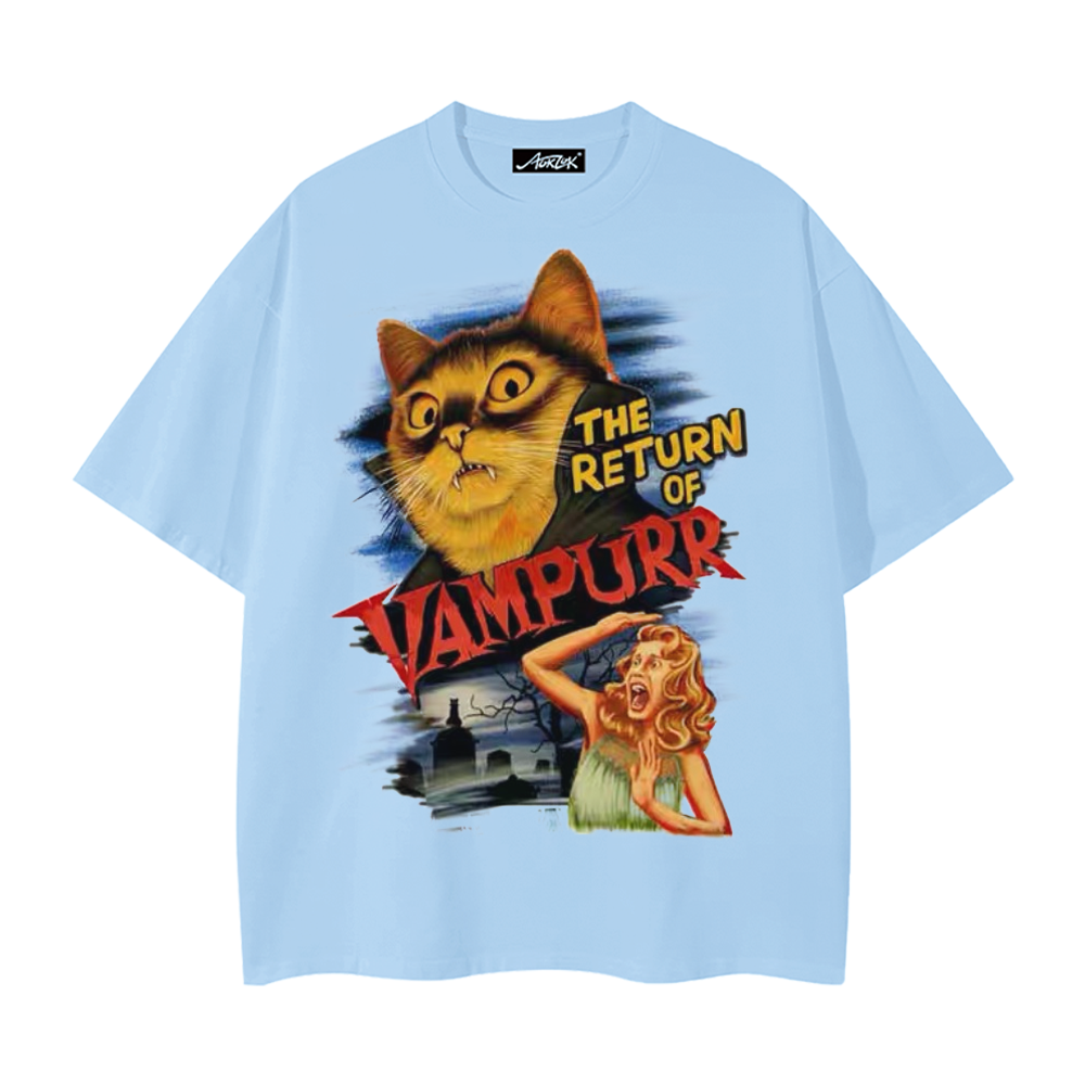Vintage Vampire Cat T-Shirt