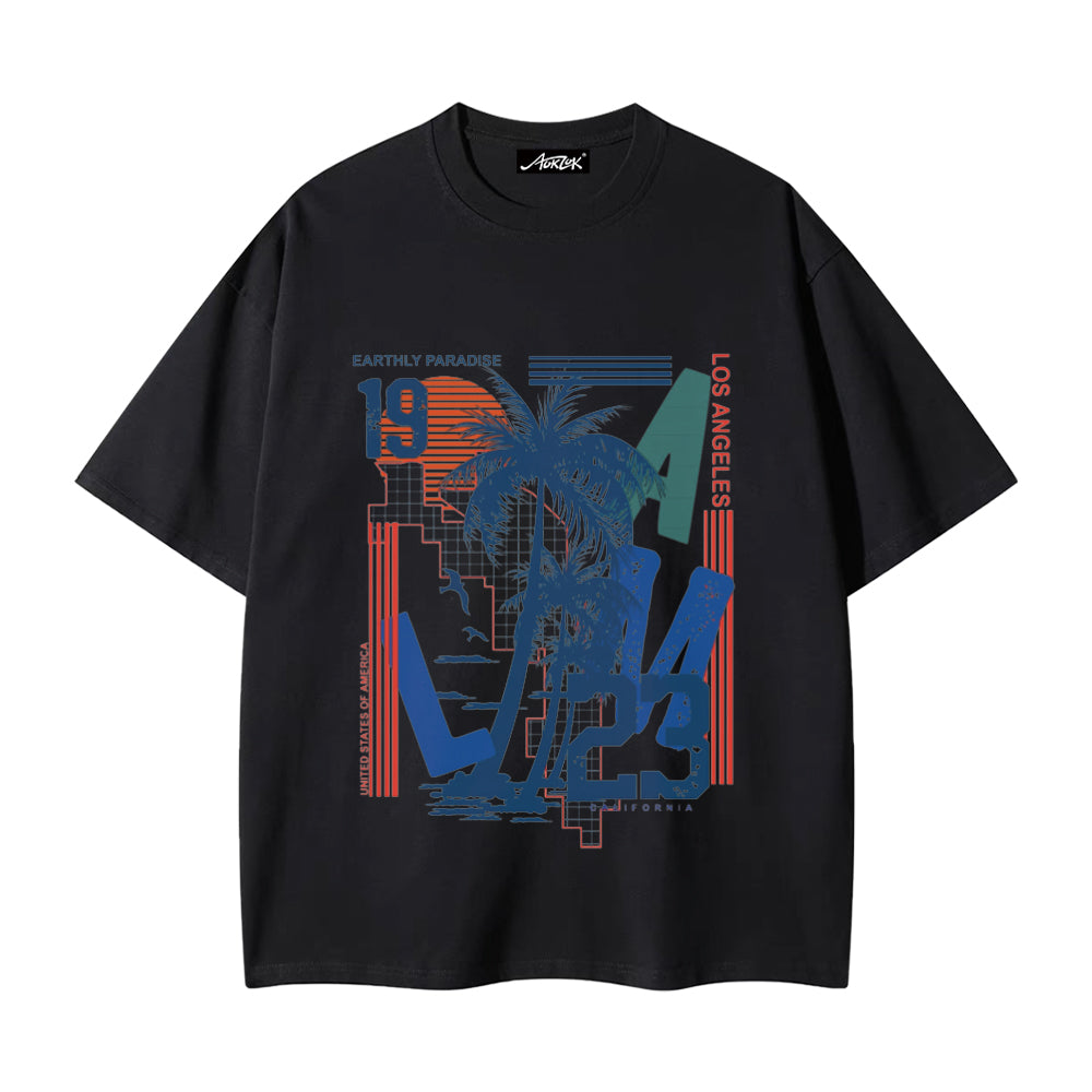 Simple Coconut Print T-shirt