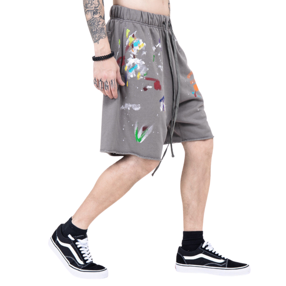 High Street Graffiti Lettering Shorts