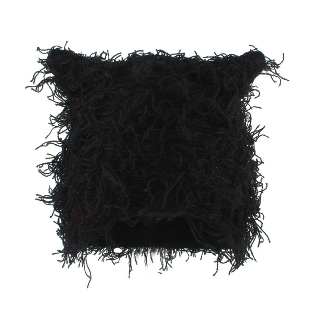 Trendy Tie-Dye Tassel Knitted Hat