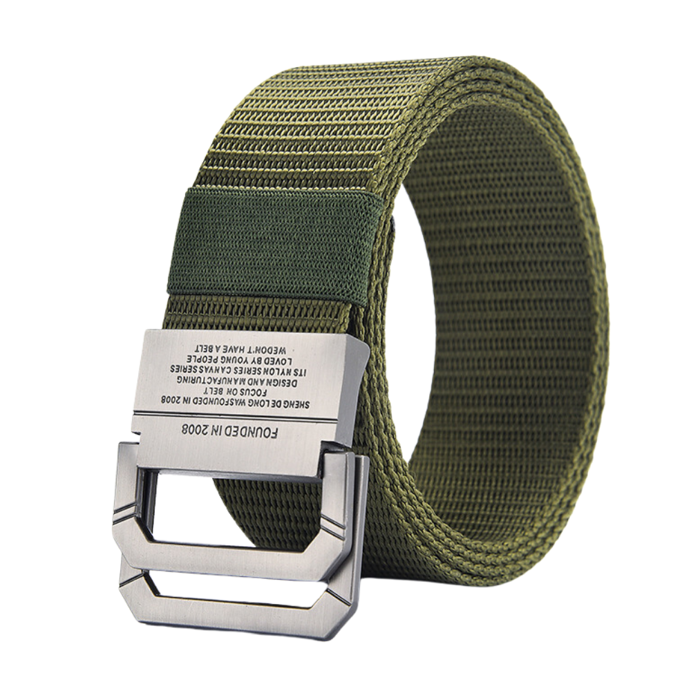 Workwear Two-Buckle Canvas Belt