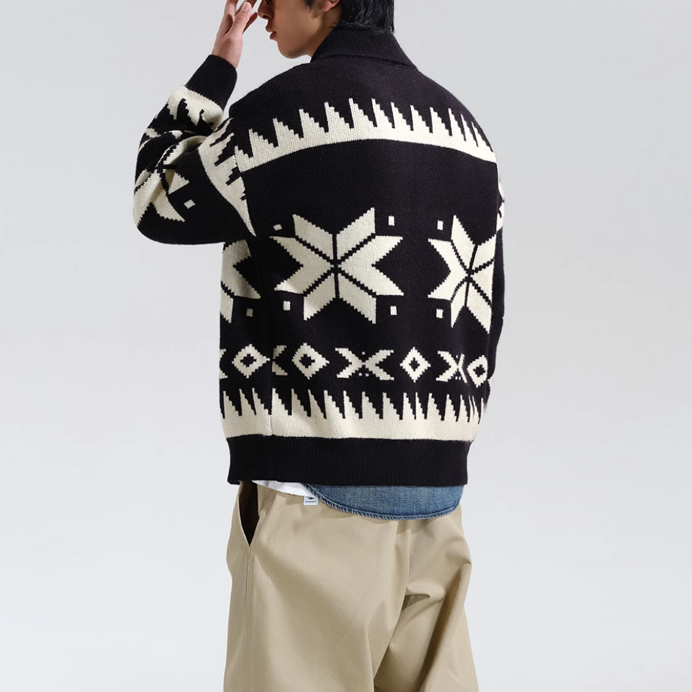 Maple Leaf Knitted Cardigan