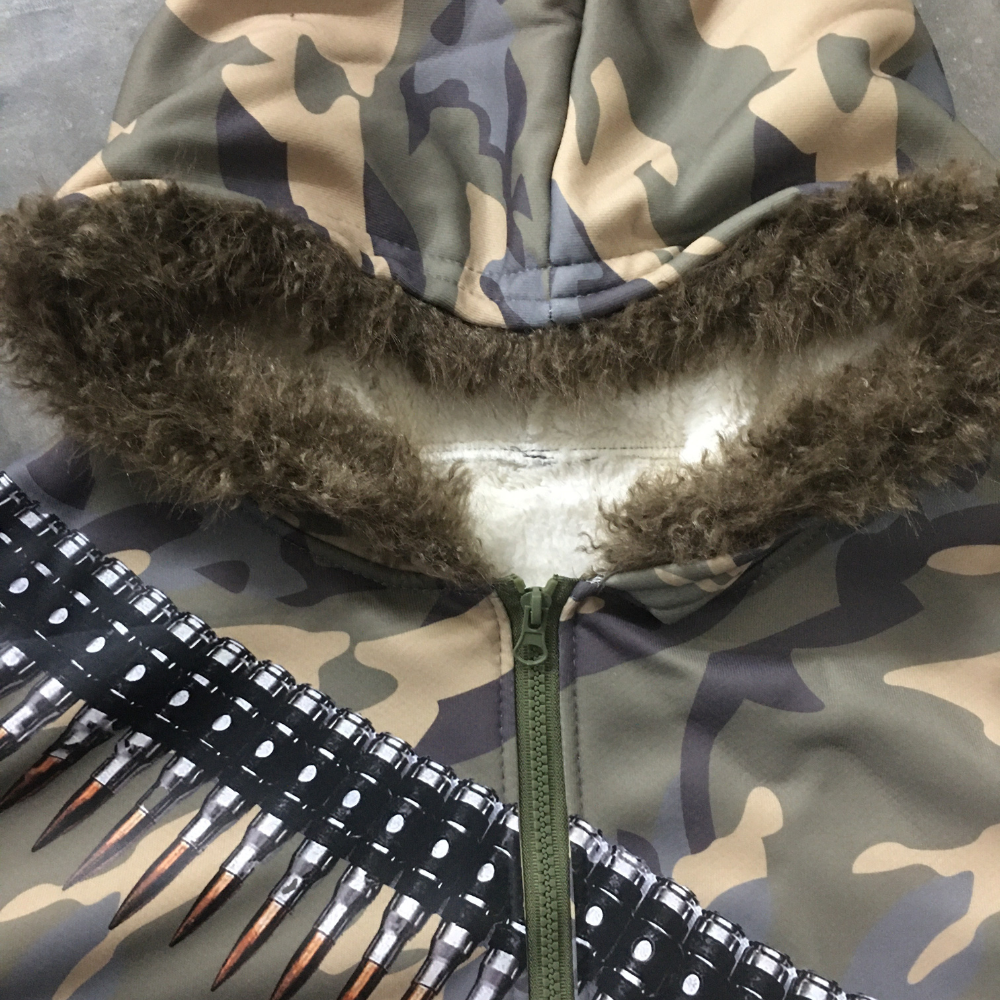 ART IN WAR Bulletproof Drip – Camo Warborn Hoodie