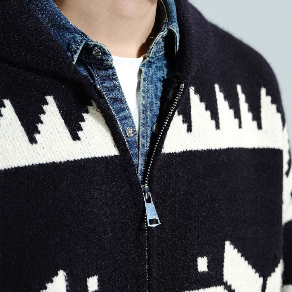 Maple Leaf Knitted Cardigan