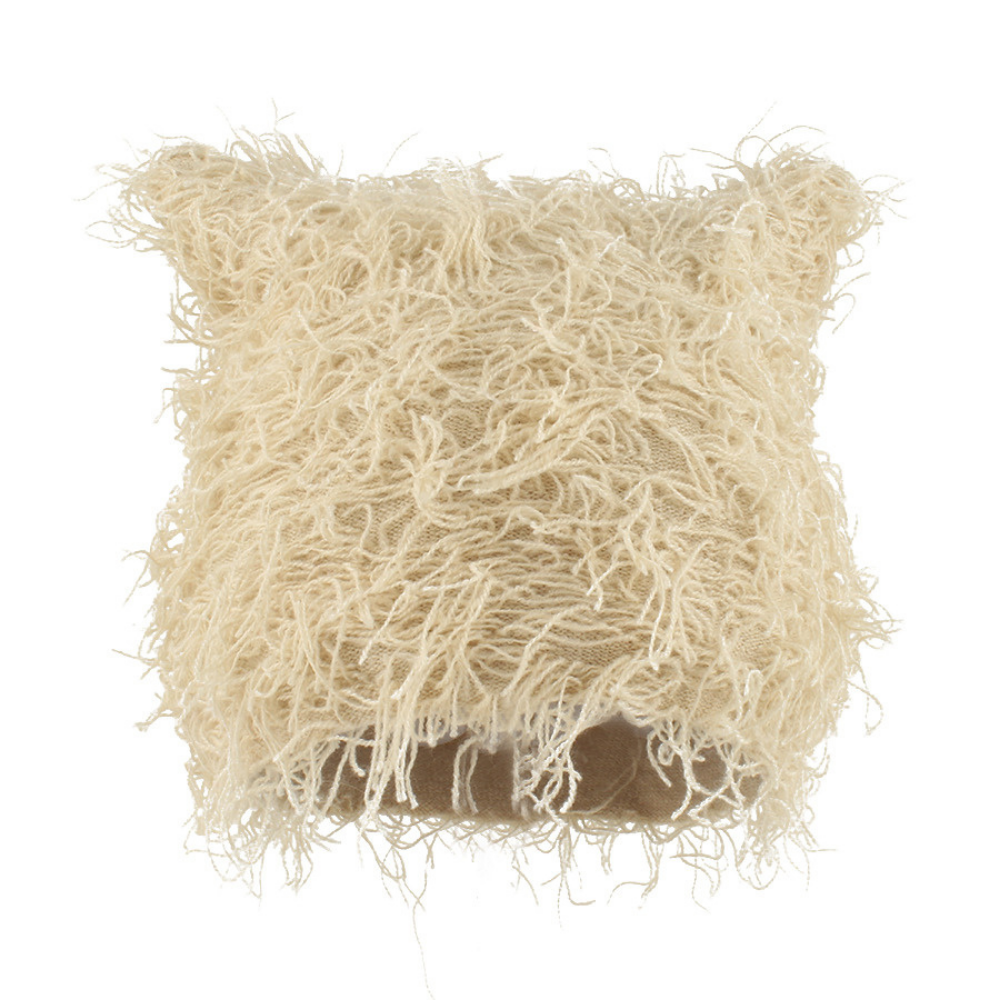 Trendy Tie-Dye Tassel Knitted Hat