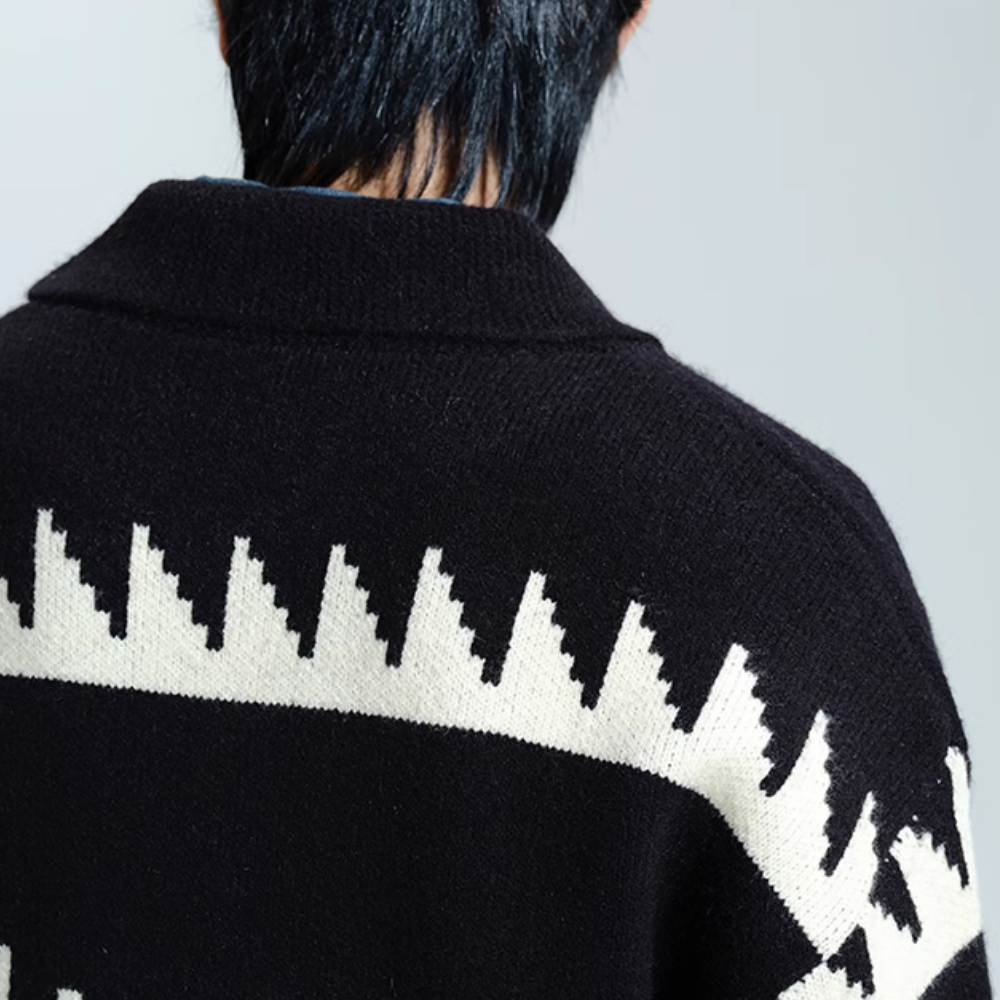 Maple Leaf Knitted Cardigan