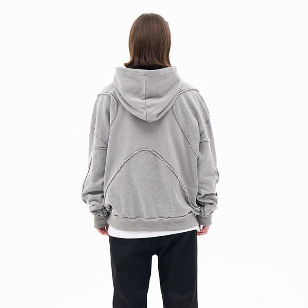 Heavy Solid Color Washed Hoodie