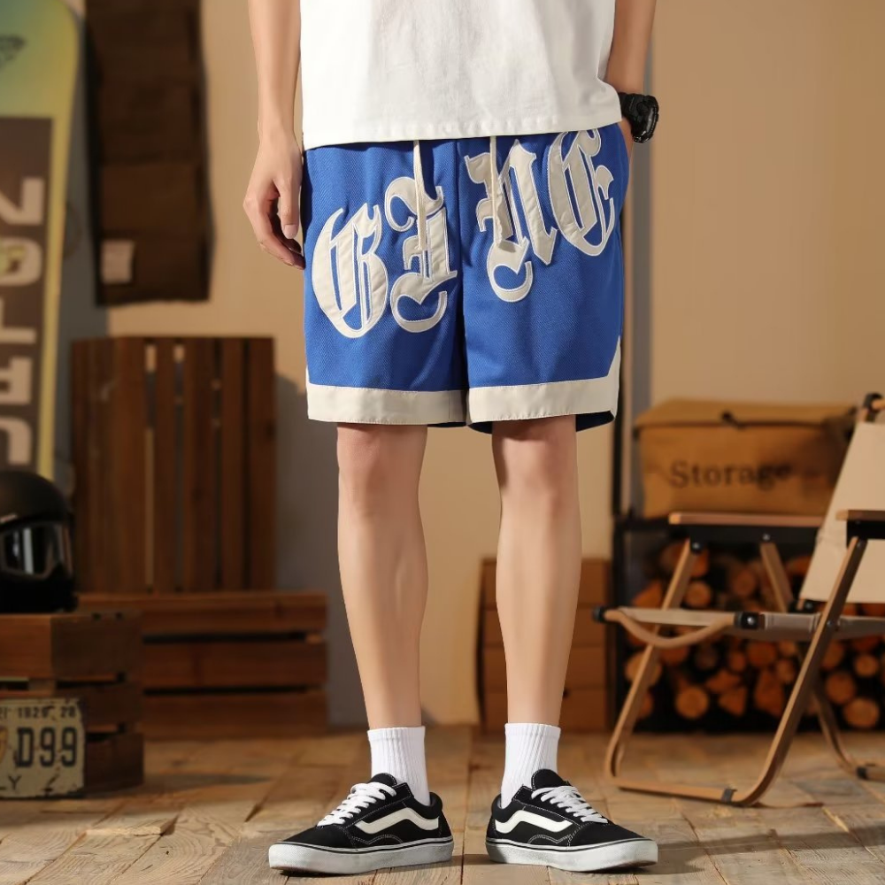American Patchwork Basketball Shorts