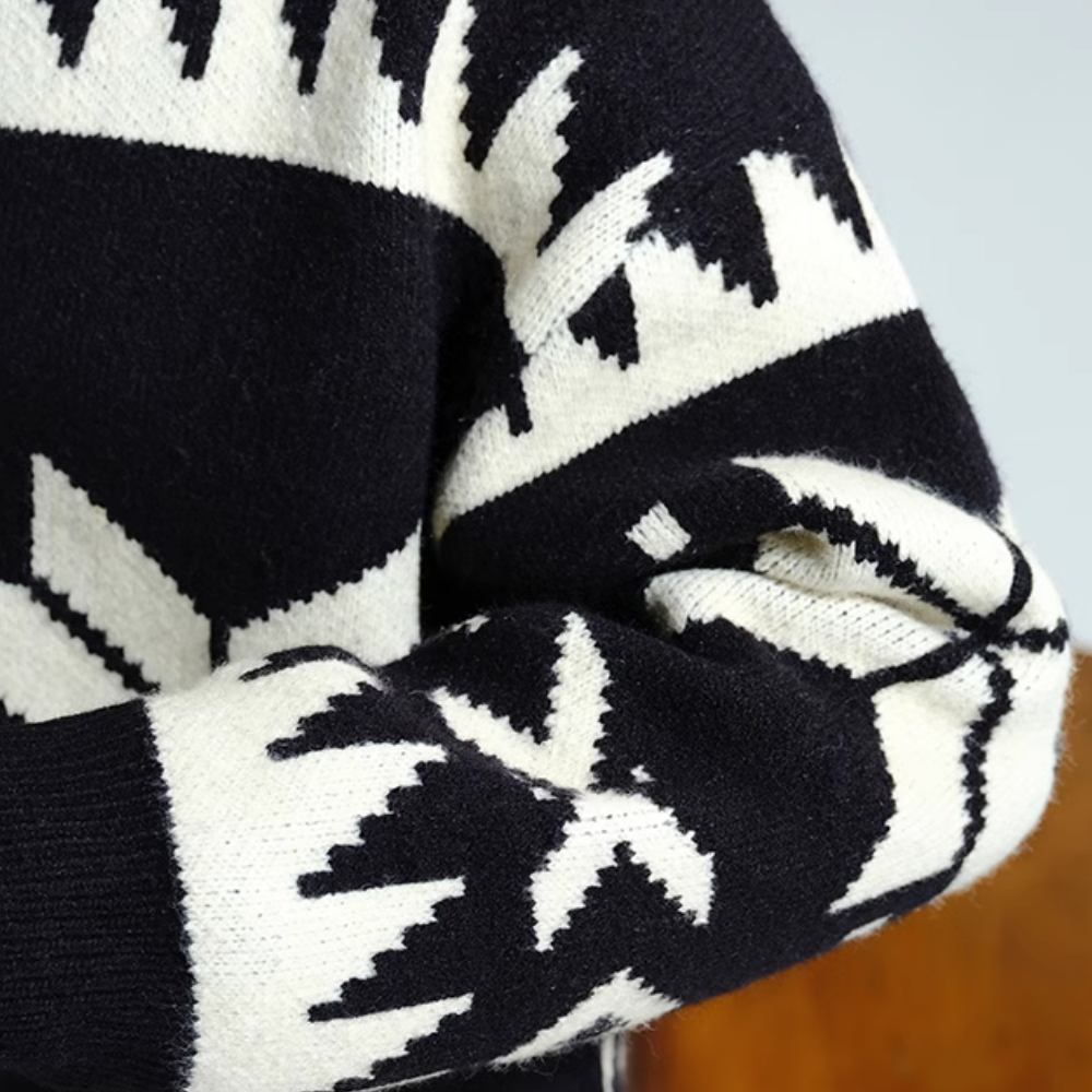 Maple Leaf Knitted Cardigan