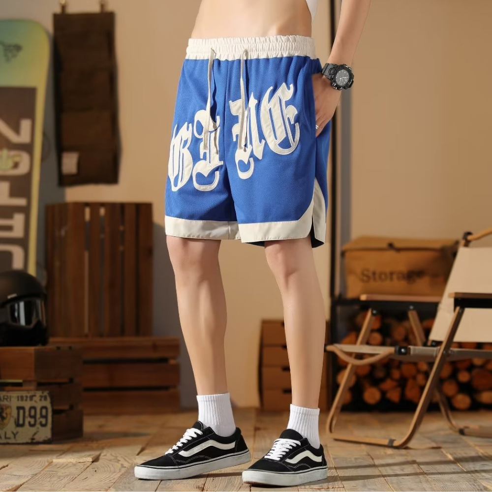 American Patchwork Basketball Shorts