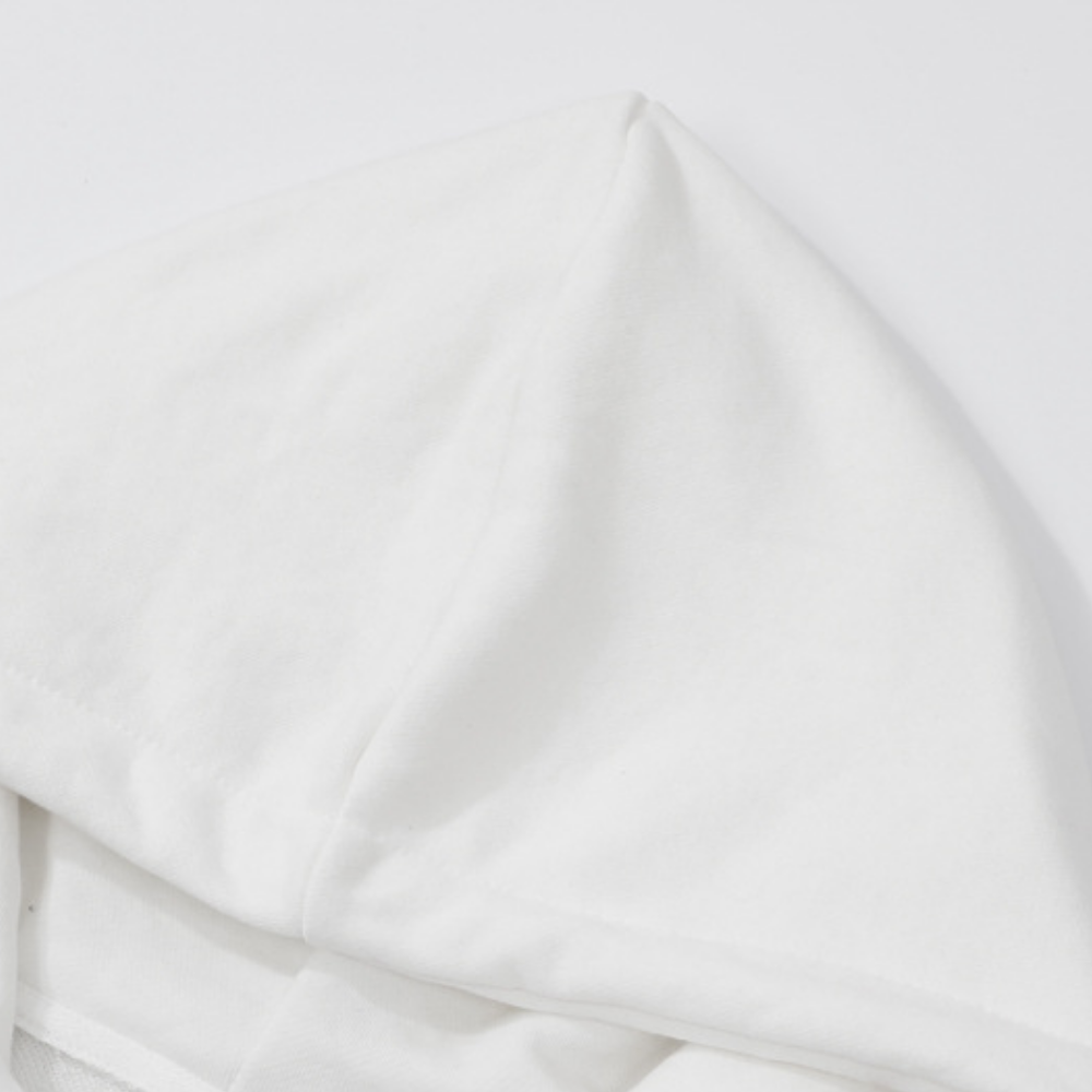 Street Skeleton Cross Embroidered Hoodie