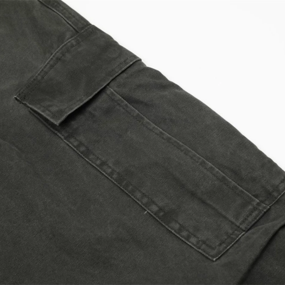 Street Solid Color Paratroop Pants