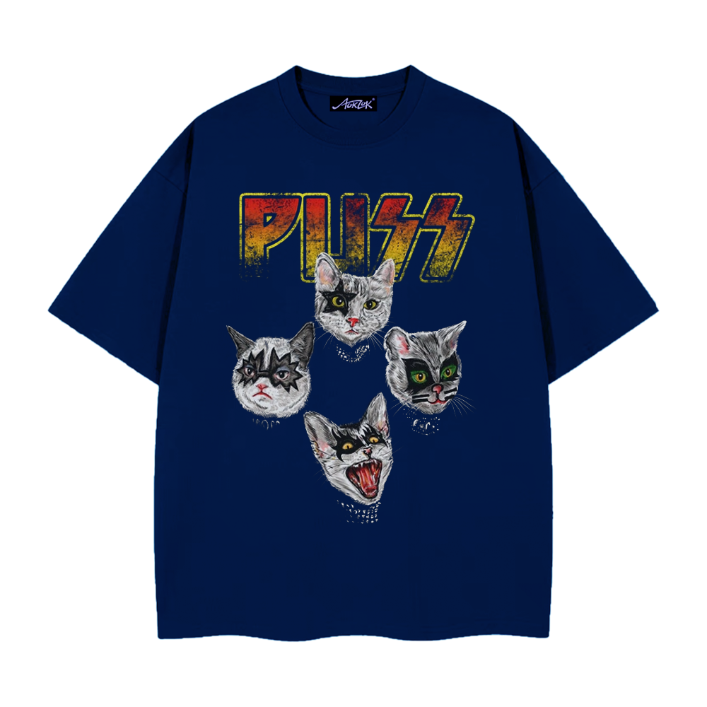 Punk Rock Cat T-Shirt