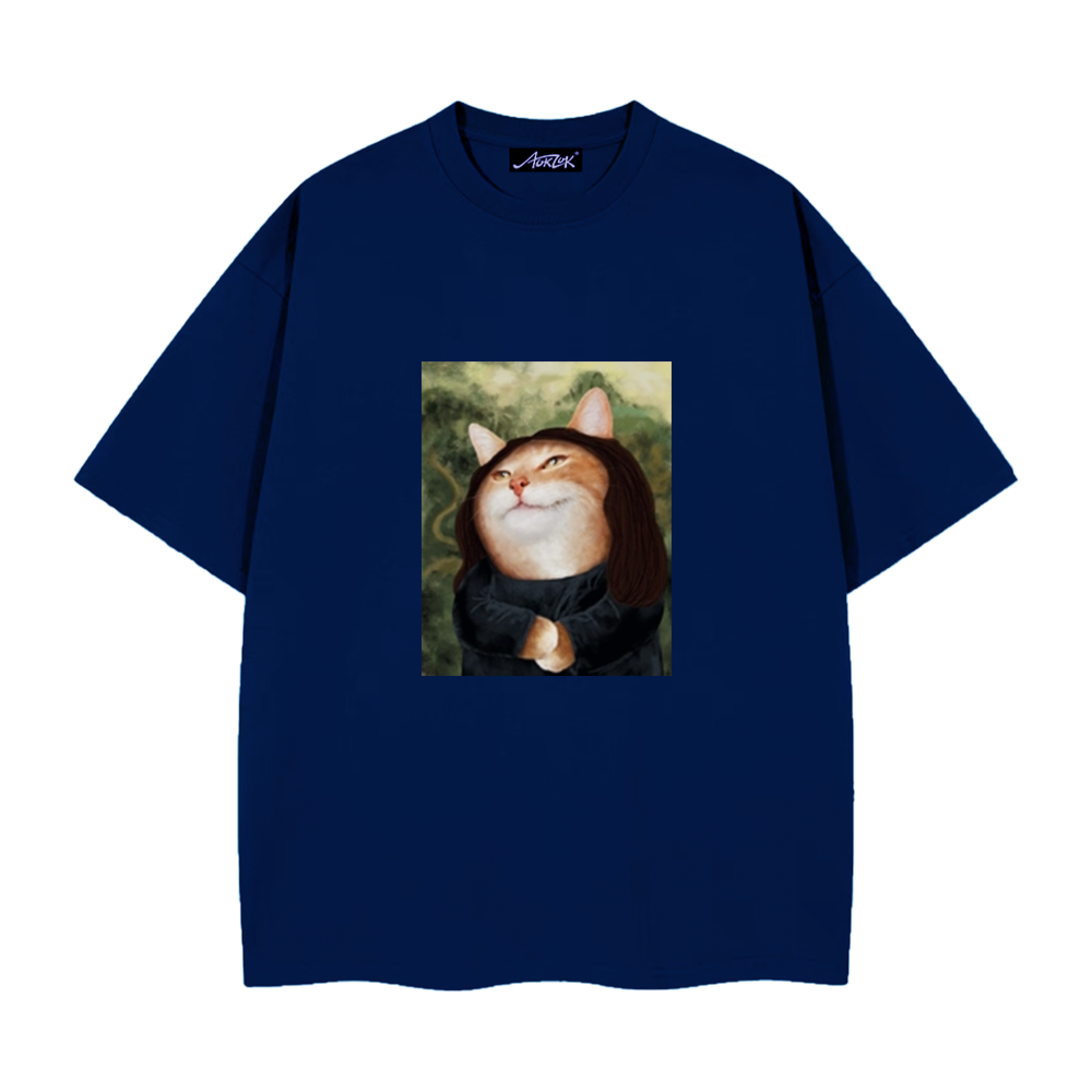 Funny Cat Print T-Shirt