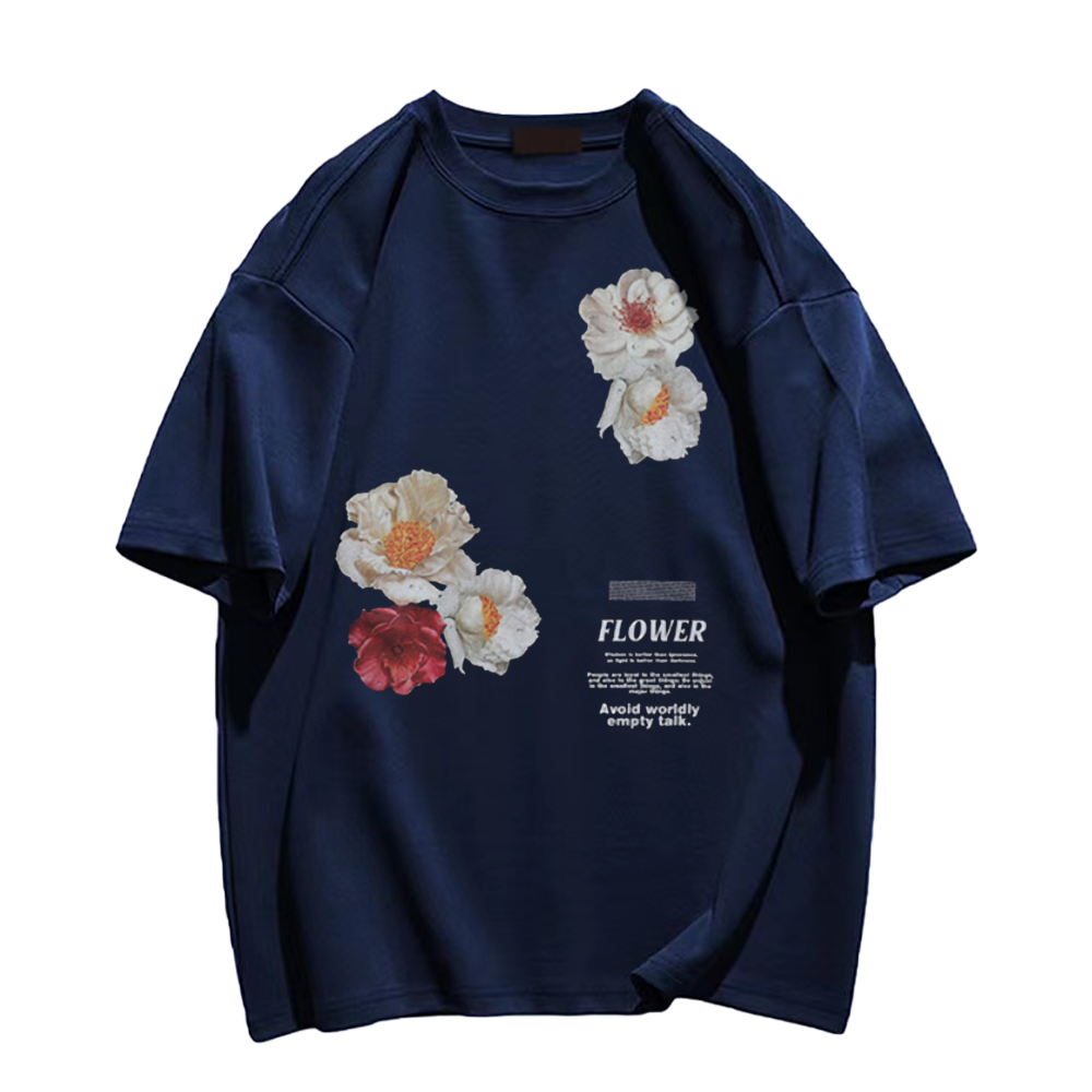 Realistic Flower Letters T-Shirt