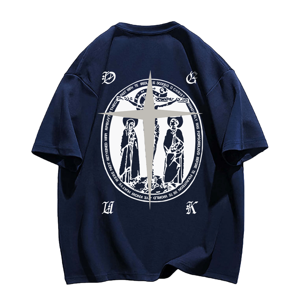 American Cross Print T-shirt