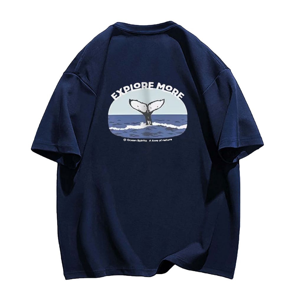 Cute Sea Whale Tail T-Shirt