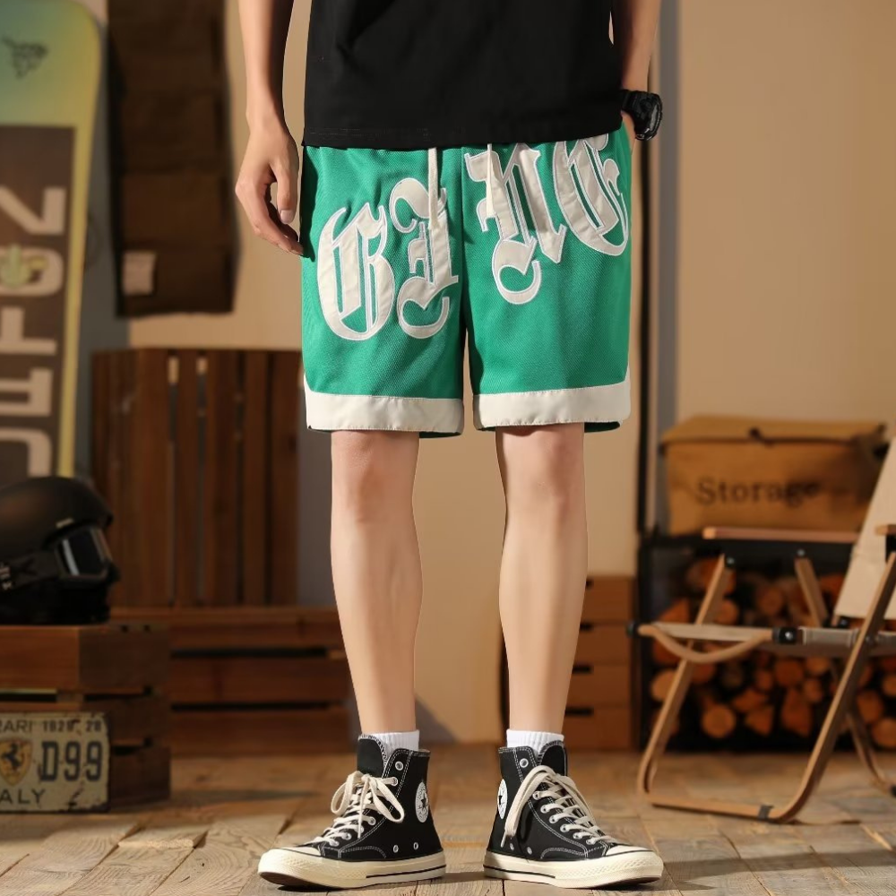 American Patchwork Basketball Shorts