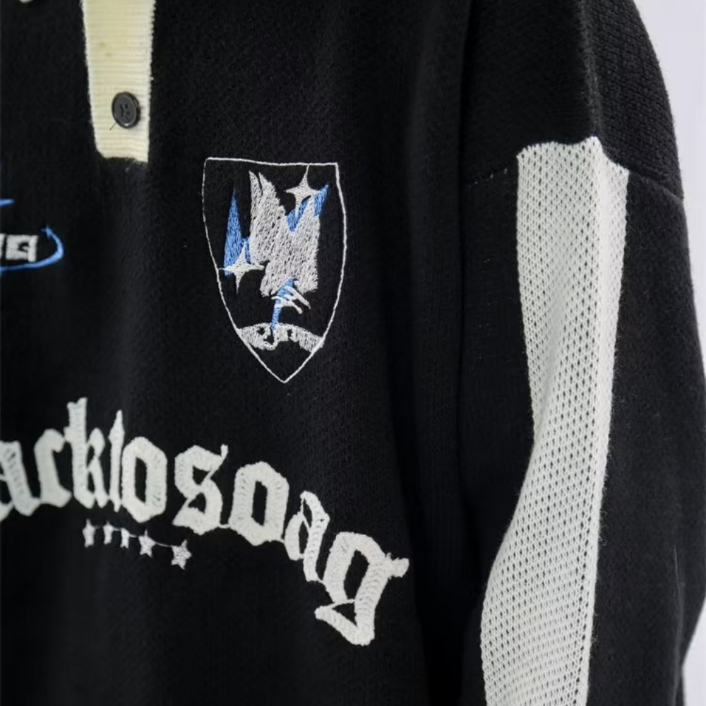 High Street Letter Polo Sweater
