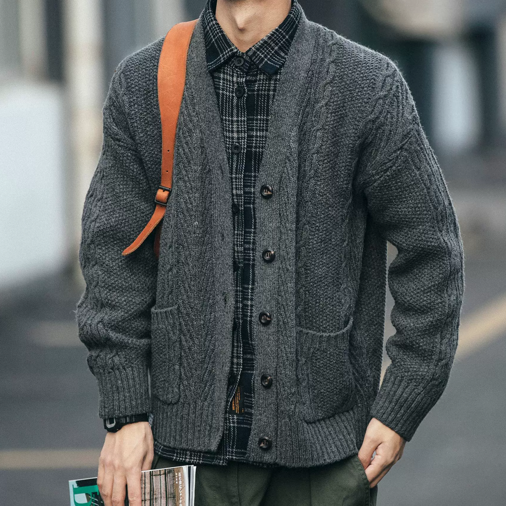 American Twist Knitting Cardigan Sweater
