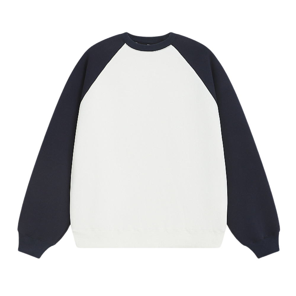 Solid Color Raglan Sweatshirt