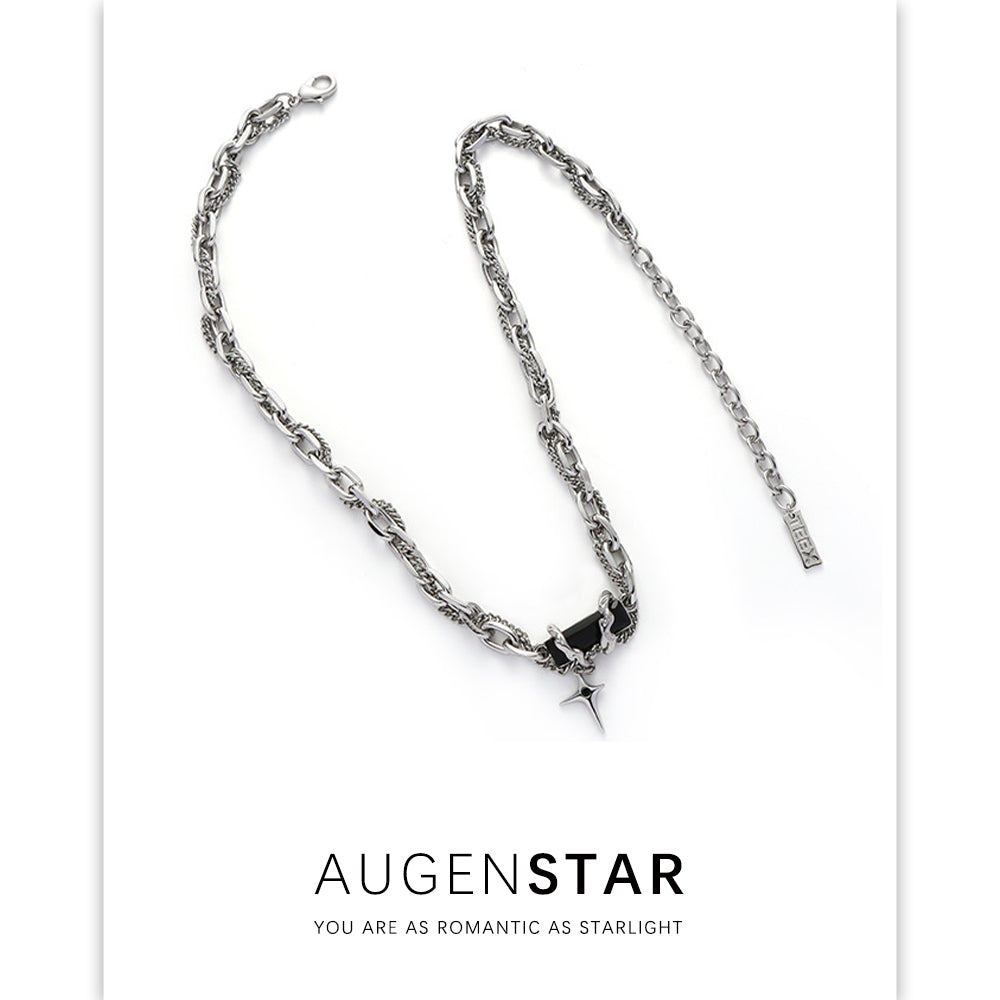 ASR | Black Zirconia Star Necklace