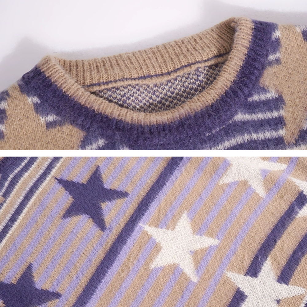 Vintage Stars Stripes Sweater