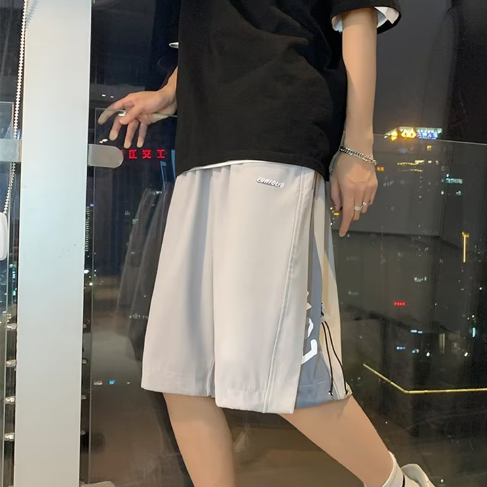 Athletic Panel Letter Shorts