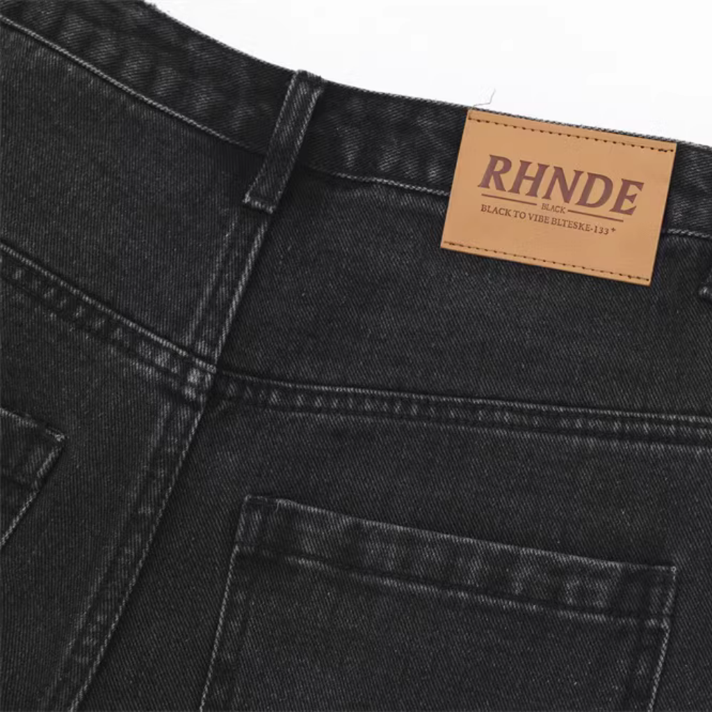 Side Ripped Denim Shorts