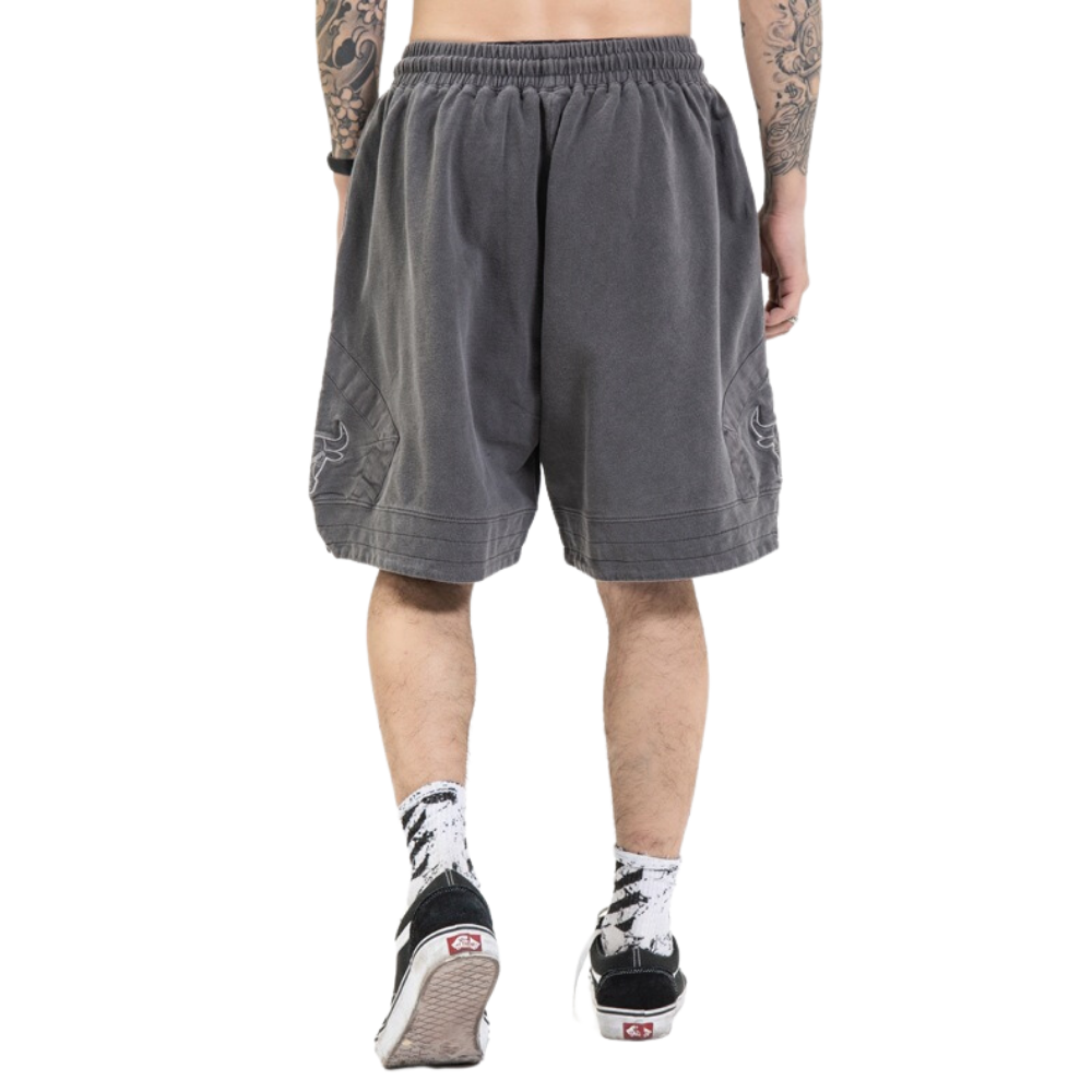 Casual Solid Color Embroidered Shorts