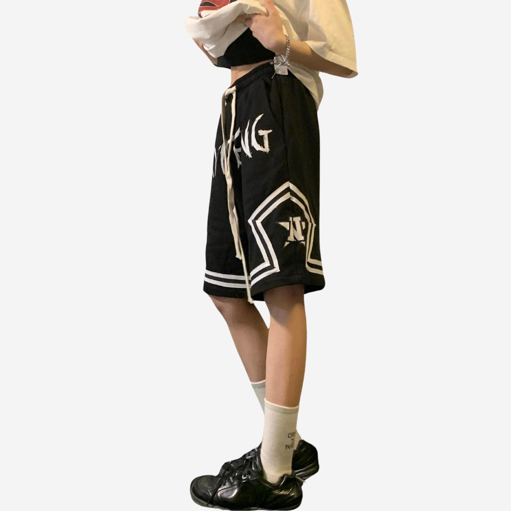 American Embroidered Basketball Shorts