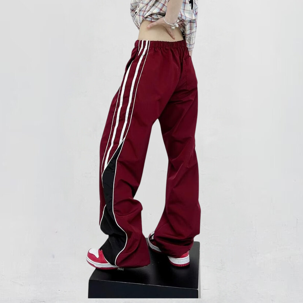 High Street Color Contrast Panel Sweatpants