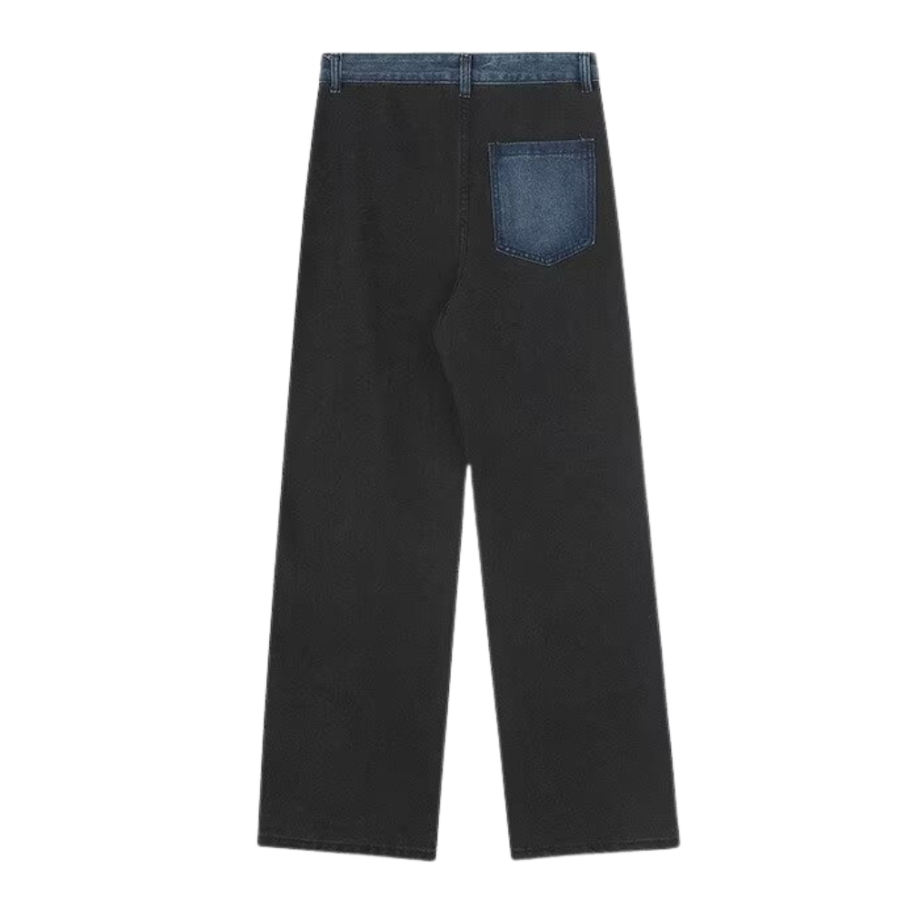GEG | Hip Hop Irregular Color Block Jeans