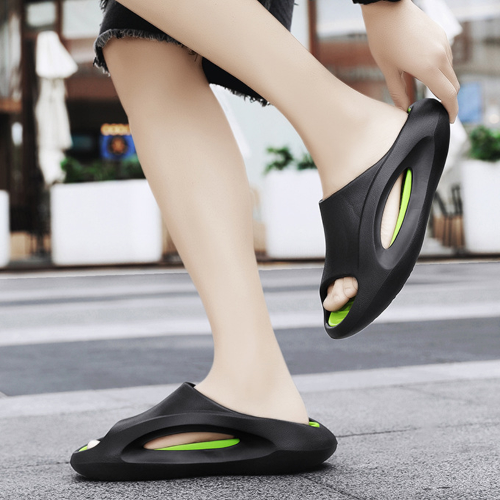 Street Contrasting Color Casual Slippers
