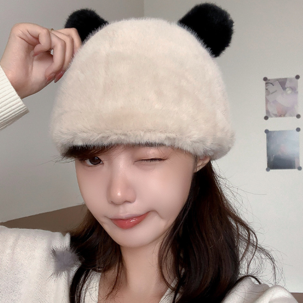 Cute Bear Ears Plush Hat