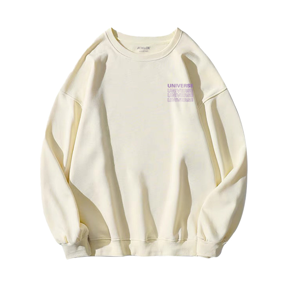 Casual Planet Print Sweatshirt