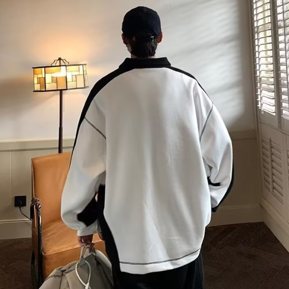 High Street Couple's Contrasting Sweatshirts