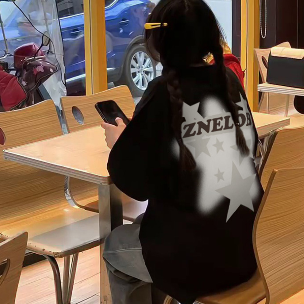 Stars Print Cotton T-Shirt