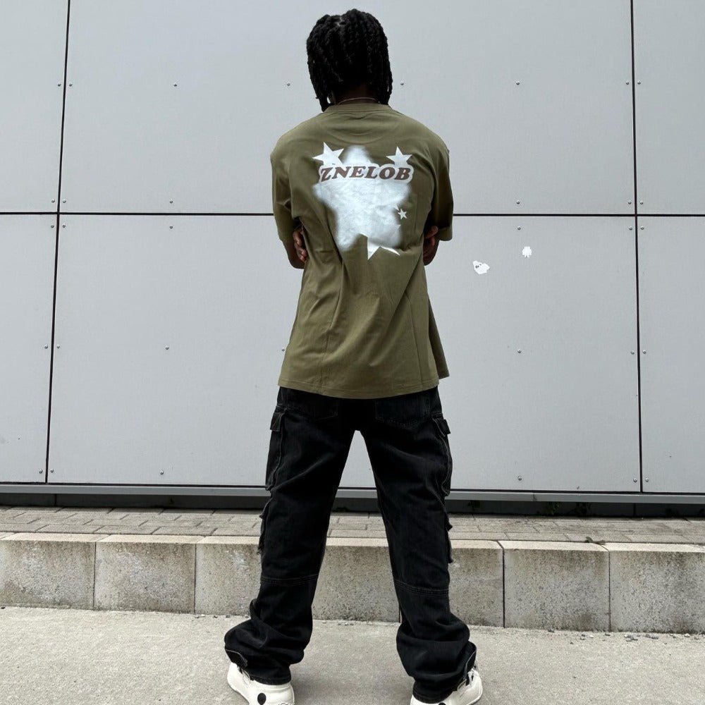 Stars Print Cotton T-Shirt