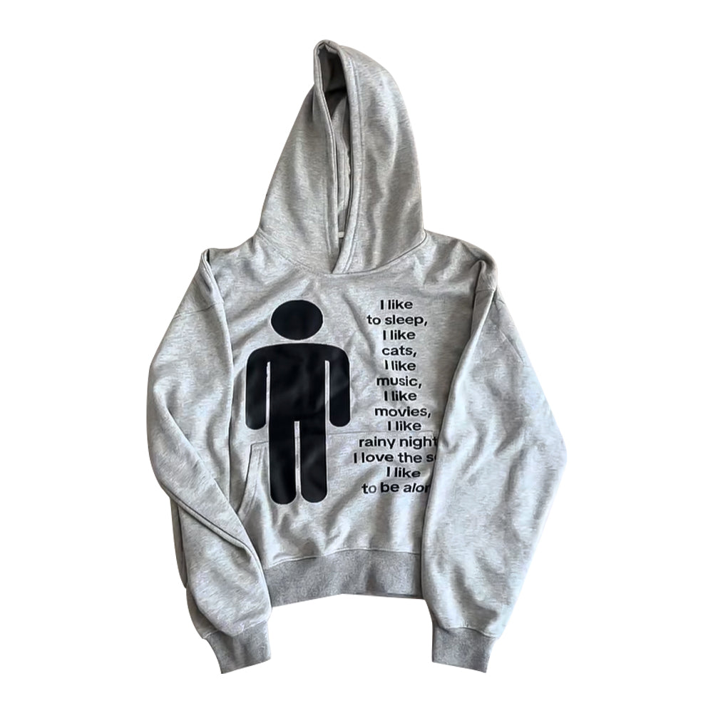 UnseenEchoes I Like to Be Alone Hoodie – Minimalist Graphic Sweatshirt