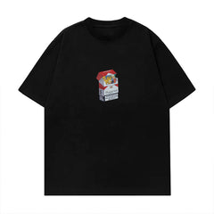 BAGGOUT Cartoon Cigarette Box T-Shirt Details