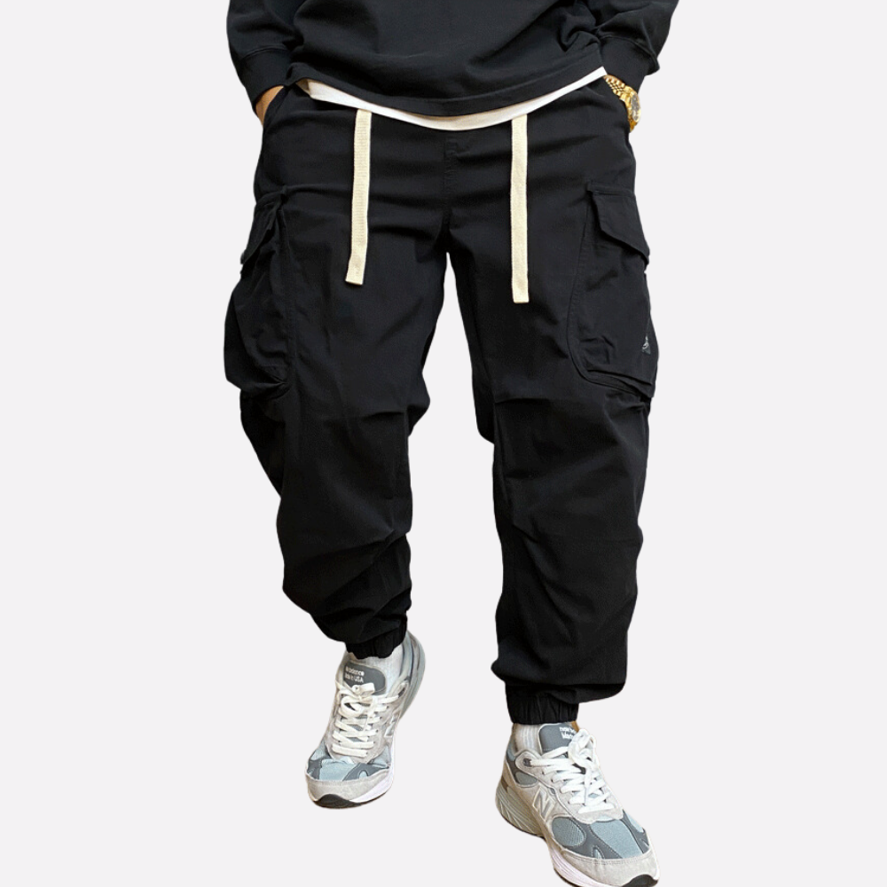 Heavy Drawstring Cargo Pants