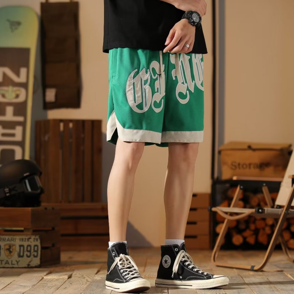 American Patchwork Basketball Shorts