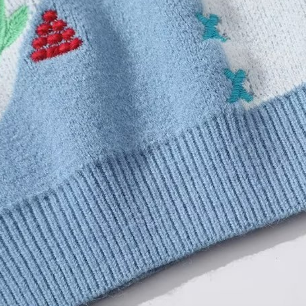 Japanese Love Embroidered Sweater