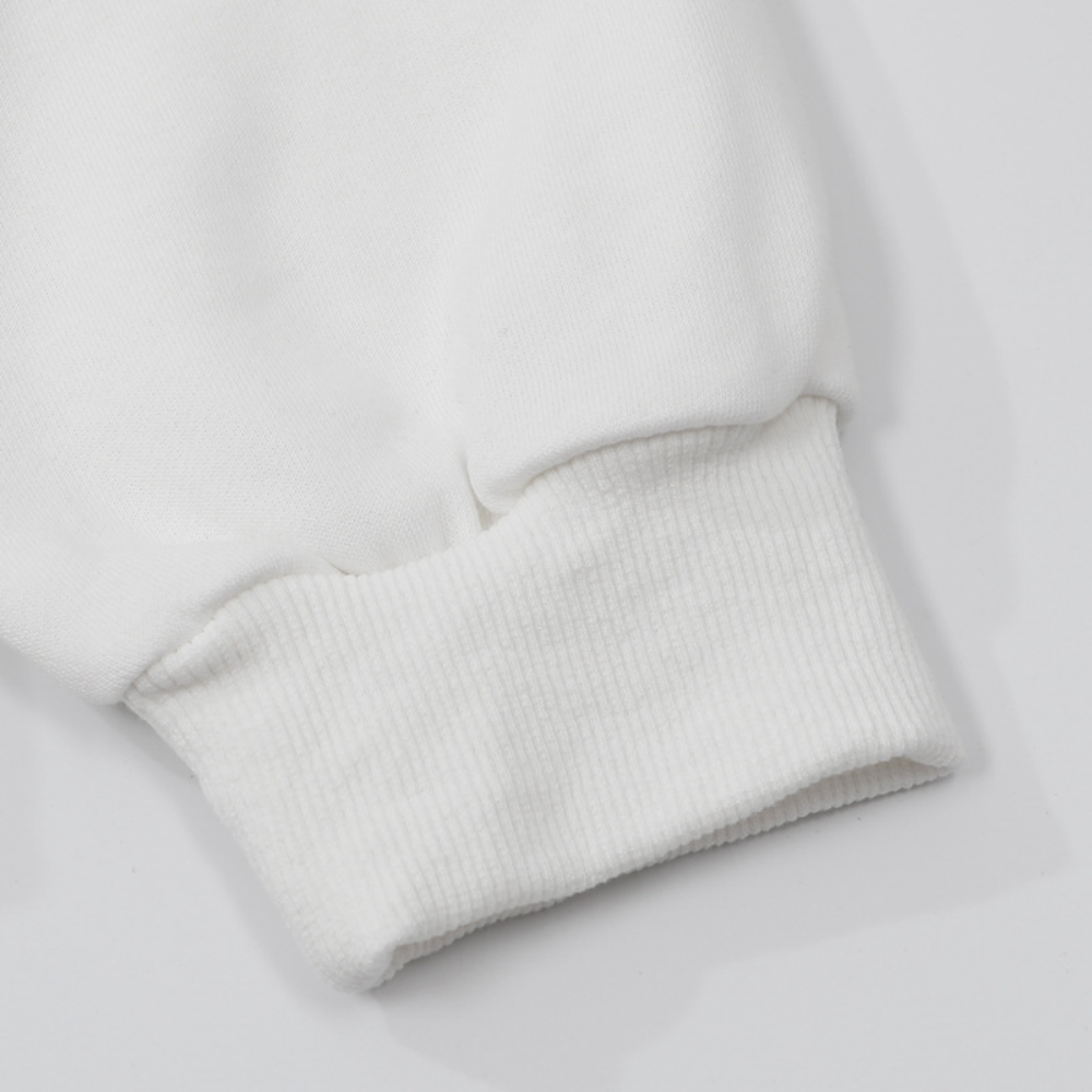 Street Skeleton Cross Embroidered Hoodie